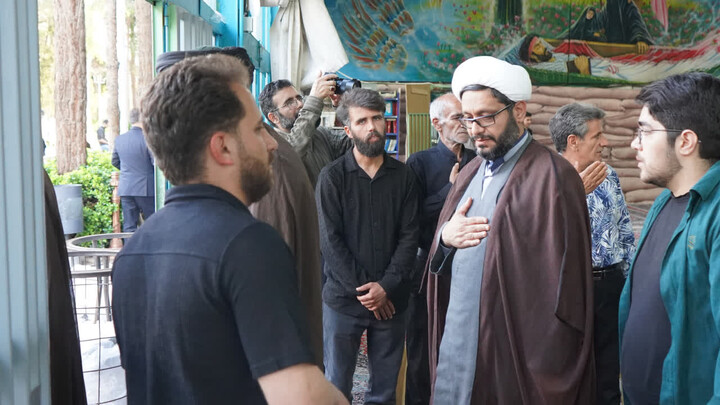تصاویر/ حضور جمعی از مسئولان نهادهای حوزوی در مراسم چهلمین روز شهادت شهیدان مهدور
