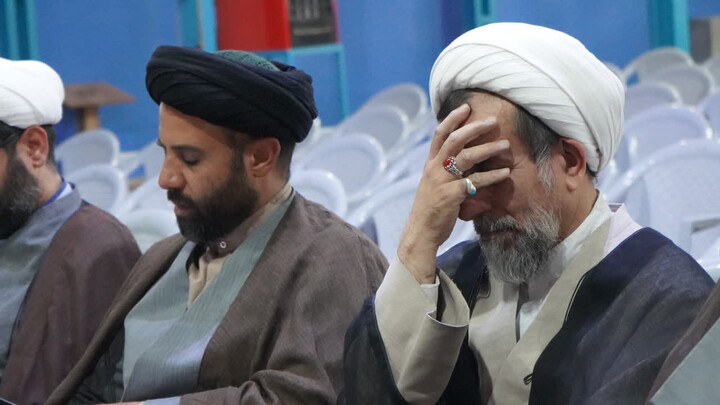 تصاویر/ حضور جمعی از مسئولان نهادهای حوزوی در مراسم چهلمین روز شهادت شهیدان مهدور
