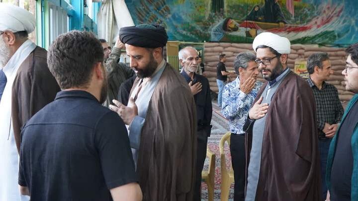 تصاویر/ حضور جمعی از مسئولان نهادهای حوزوی در مراسم چهلمین روز شهادت شهیدان مهدور
