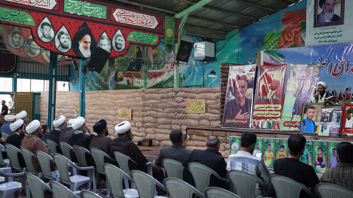 تصاویر/ حضور جمعی از مسئولان نهادهای حوزوی در مراسم چهلمین روز شهادت شهیدان مهدور
