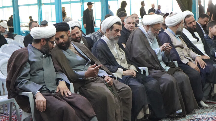 تصاویر/ حضور جمعی از مسئولان نهادهای حوزوی در مراسم چهلمین روز شهادت شهیدان مهدور
