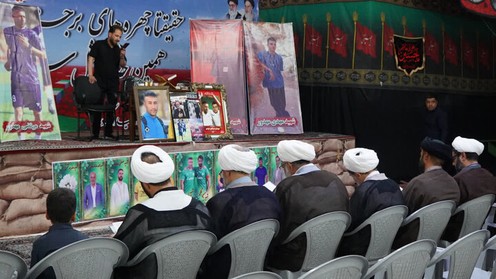 تصاویر/ حضور جمعی از مسئولان نهادهای حوزوی در مراسم چهلمین روز شهادت شهیدان مهدور
