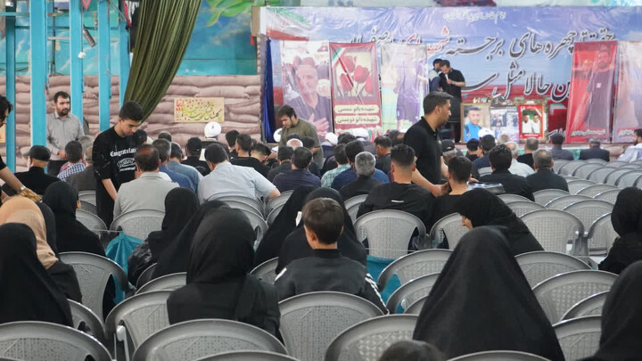 تصاویر/ حضور جمعی از مسئولان نهادهای حوزوی در مراسم چهلمین روز شهادت شهیدان مهدور
