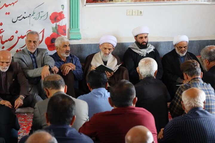 تصاویر/ اربعین شهید امیرحسین صباغی در پیرتکیه ملک کلا قائمشهر با حضور نماینده ولی فقیه در مازندران