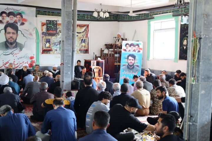 تصاویر/ اربعین شهید امیرحسین صباغی در پیرتکیه ملک کلا قائمشهر با حضور نماینده ولی فقیه در مازندران