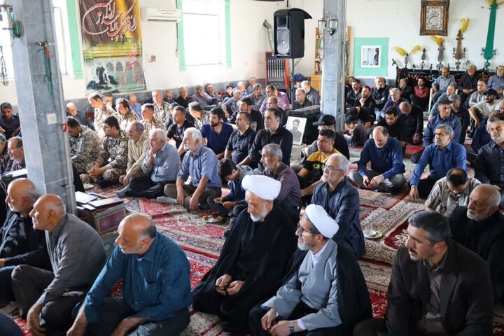 تصاویر/ اربعین شهید امیرحسین صباغی در پیرتکیه ملک کلا قائمشهر با حضور نماینده ولی فقیه در مازندران
