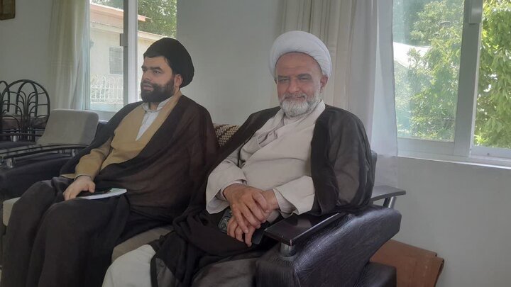 تصاویر/ تجلیل روحانیون معمّر لاریجان
