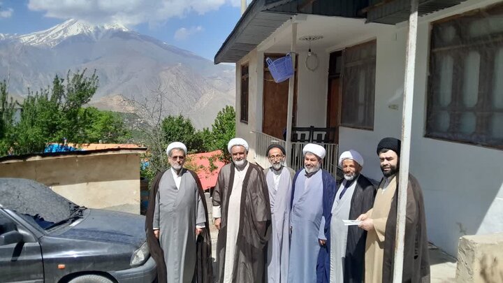 تصاویر/ تجلیل روحانیون معمّر لاریجان