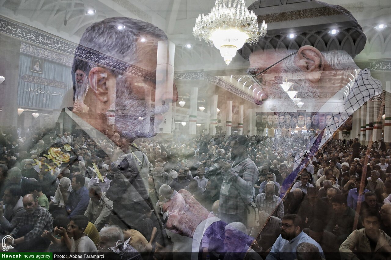 Photos/Cérémonie du 40e jour du martyre du général Seyed Abdolrahim Mousavi à Qom
