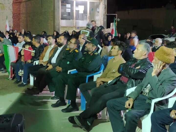 تصاویر/ مراسم شب‌های اقتدار روستای نردین با حضور سردار عباس مطهری