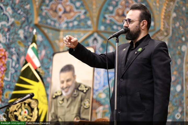 Photos/Cérémonie du 40e jour du martyre du général Seyed Abdolrahim Mousavi à Qom