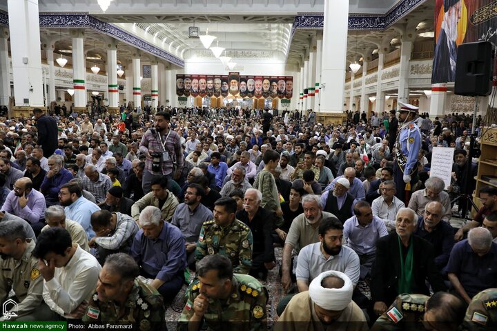 Photos/Cérémonie du 40e jour du martyre du général Seyed Abdolrahim Mousavi à Qom