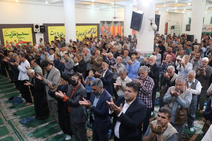 تصاویر/ برگزاری نماز عبادی سیاسی جمعه در قرچک