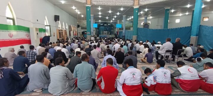 تصاویر/ اقامه نمازجمعه شهر ریگان