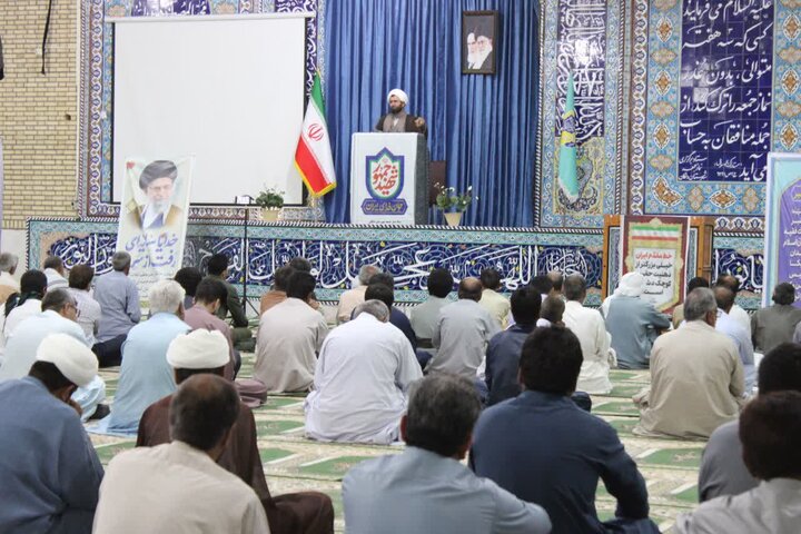 تصاویر/ آیین عبادی سیاسی نماز جمعه دلگان