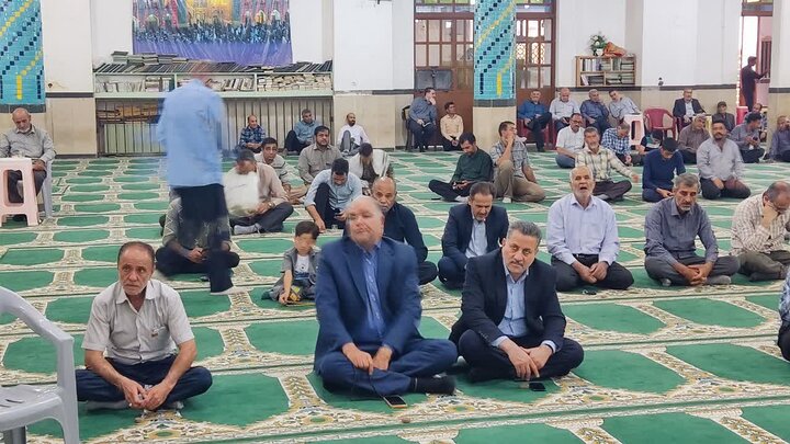 تصاویر/ اقامه نمازجمعه شهر بهرمان