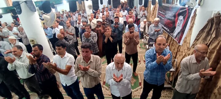 نماز جمعه آب‌پخش به روایت تصویر