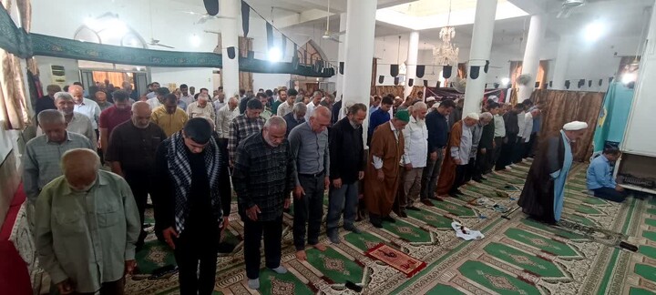 نماز جمعه آب‌پخش به روایت تصویر