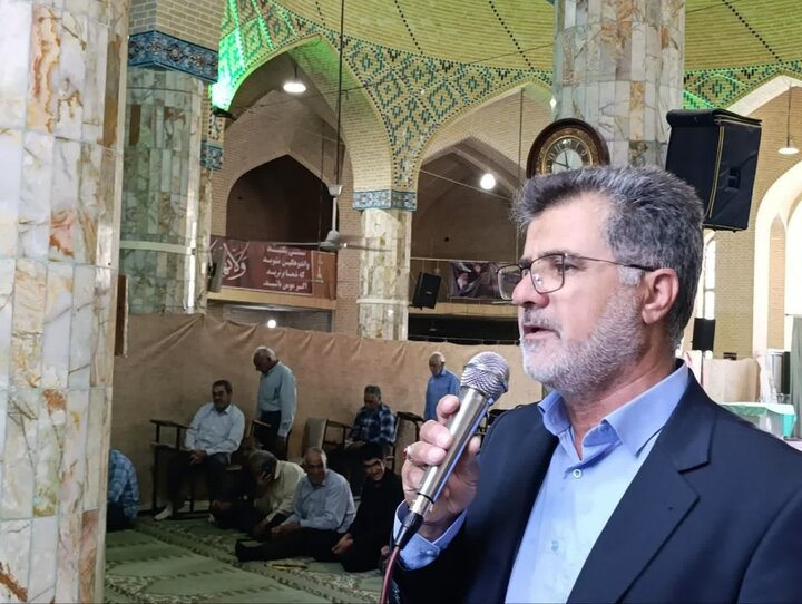 تصاویر/ نماز عبادی سیاسی جمعه شهرستان خاتم
