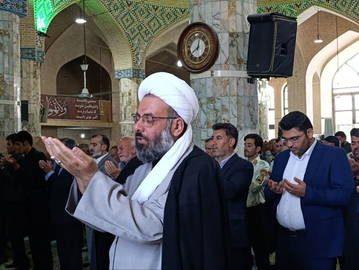 تصاویر/ نماز عبادی سیاسی جمعه شهرستان خاتم