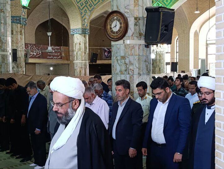 تصاویر/ نماز عبادی سیاسی جمعه شهرستان خاتم