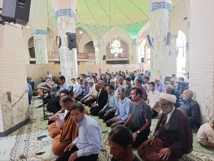 تصاویر/ نماز عبادی سیاسی جمعه شهرستان خاتم