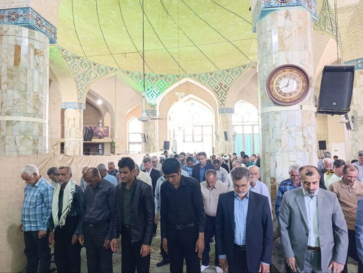 تصاویر/ نماز عبادی سیاسی جمعه شهرستان خاتم