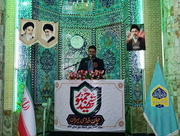 تصاویر/ نماز عبادی سیاسی جمعه شهرستان خاتم