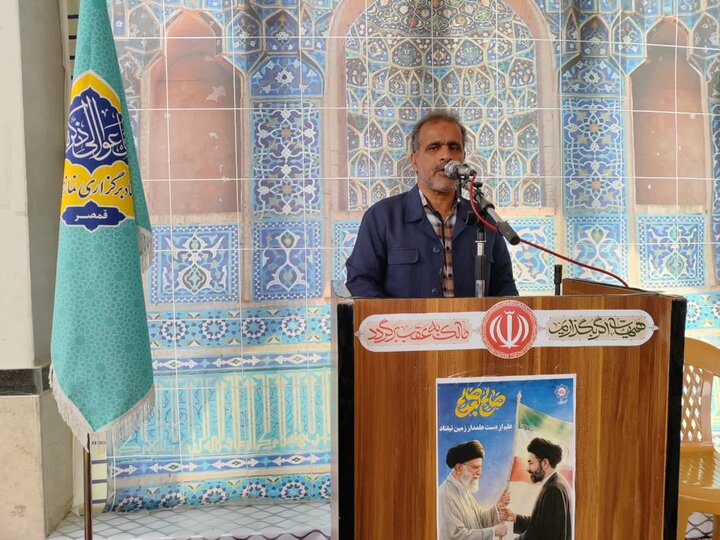 تصاویر/ نمازعبادی سیاسی جمعه قمصر
