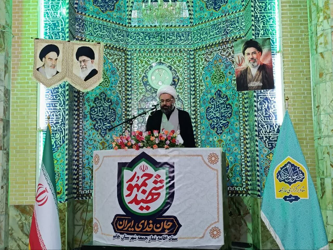تصاویر/ نماز عبادی سیاسی جمعه شهرستان خاتم