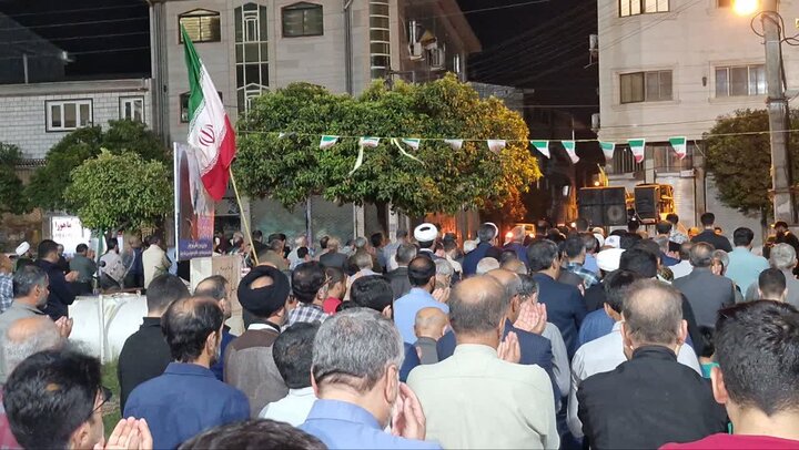 تصاویر/ اقامه نماز استغاثه به امام زمان (ع} در شهرستان جویبار