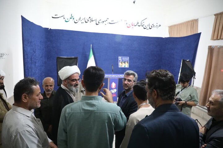 تصاویر/  بازدید نماینده ولی‌فقیه در استان از موکب پاتوق نوجوان مبارز سمنان