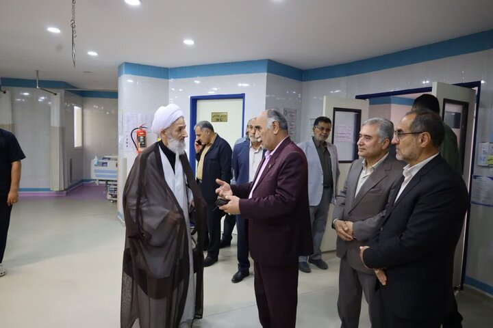 تصاویر/ بازدید نماینده ولی فقیه در مازندران از بیمارستان فوق تخصصی شهید فکوری جویبار