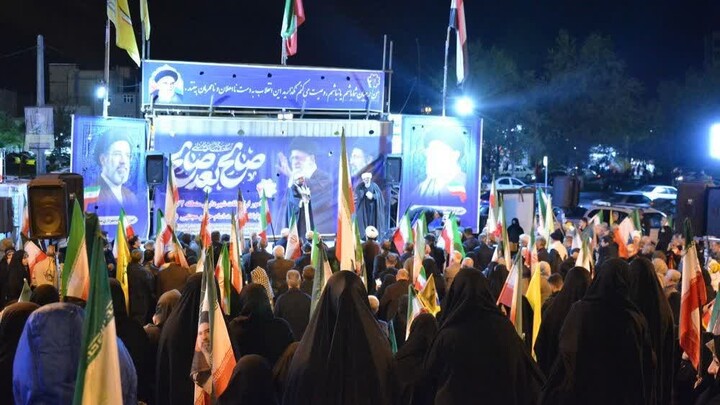 تصاویر/ تجمع مردم منطقه ائل گلی تبریز برای نظام اسلامی