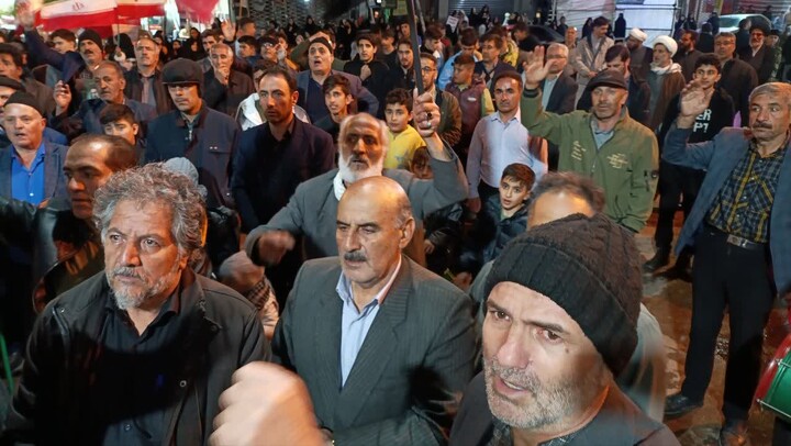 تصاویر / حماسه حضور بستان آبادی ها زیر سقف آسمان