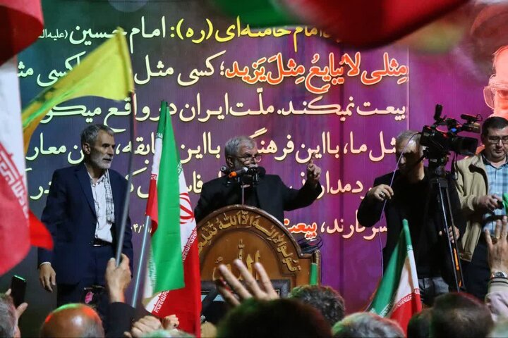تصاویر / اجتماع پرشور مردم متدین اسکو در ویژه برنامه شب‌های مرند