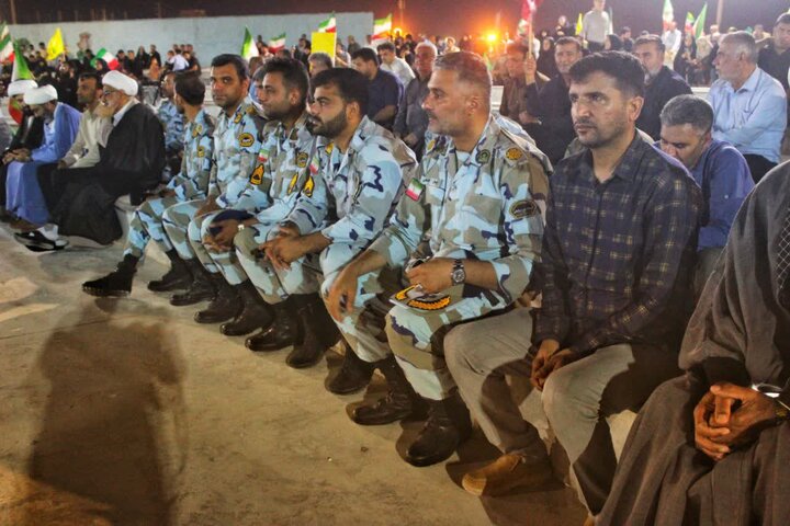 تصاویر/ اجتماع مردم کنگان در شب هفتاد و هفتم از حضور حماسی ملت