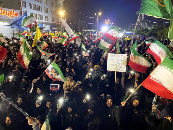 تصاویر/ طنین اقتدار 77 شب مقاومت در خیابان‌های ملارد