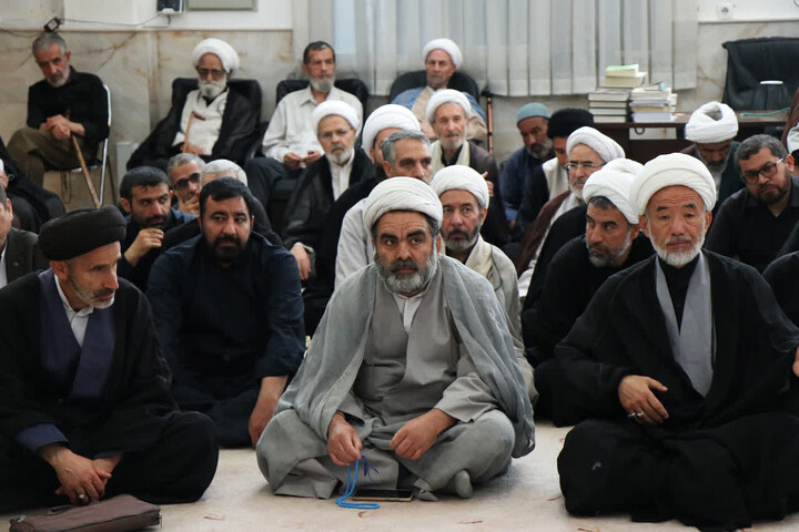 تصاویر/ مراسم عزاداری سالروز شهادت امام محمد تقی (علیه السلام) با حضور آیت الله العظمی نوری همدانی