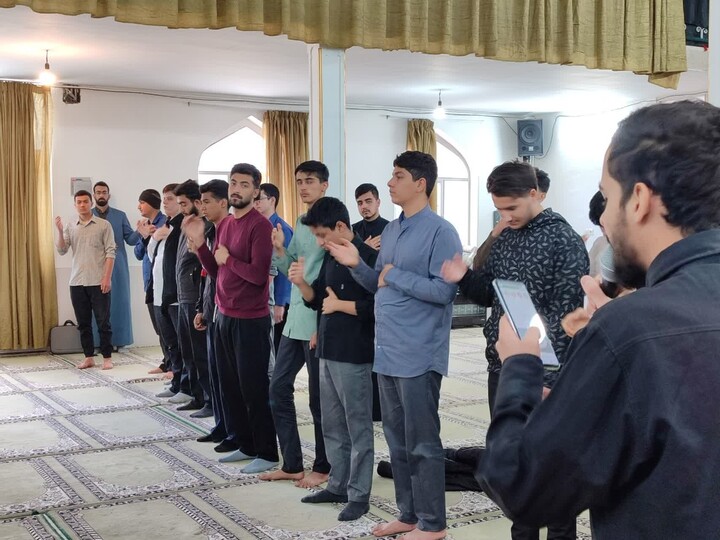 تصاویر /  مراسم عزاداری شهادت امام جواد(ع) در مدرسه علمیه ولیعصر سامن