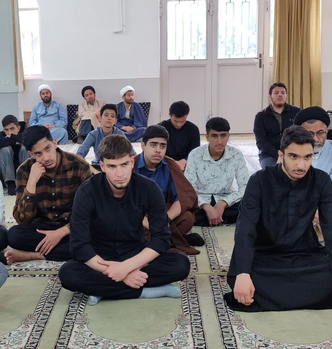 تصاویر /  مراسم عزاداری شهادت امام جواد(ع) در مدرسه علمیه ولیعصر سامن