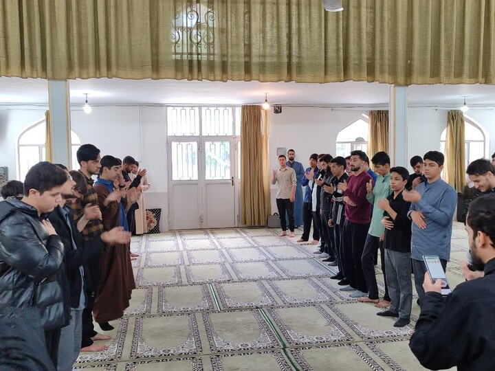 تصاویر /  مراسم عزاداری شهادت امام جواد(ع) در مدرسه علمیه ولیعصر سامن