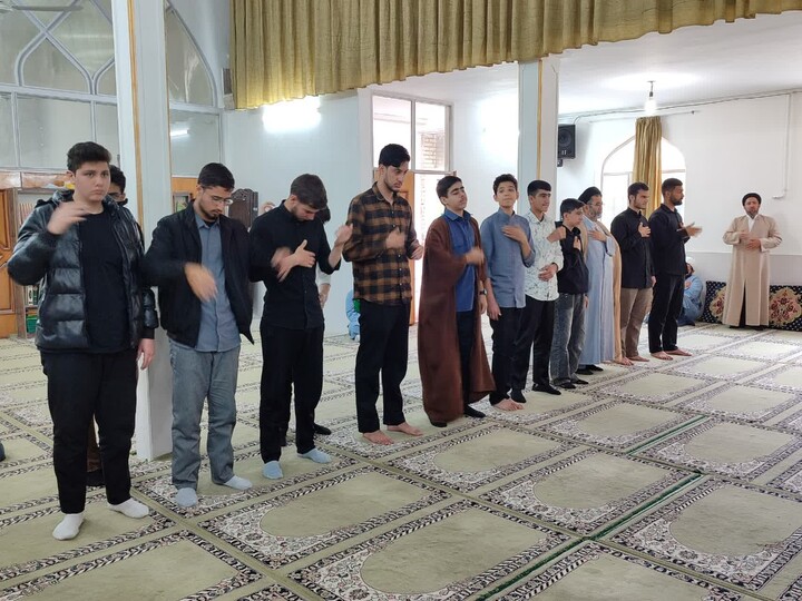 تصاویر /  مراسم عزاداری شهادت امام جواد(ع) در مدرسه علمیه ولیعصر سامن