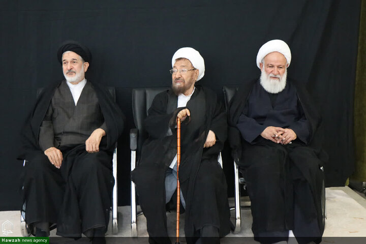 Photos/Cérémonie de deuil à l’occasion de l’anniversaire du martyre de l’Imam Mohammad Taqi (AS), en présence de l’Ayatollah Nouri Hamedani