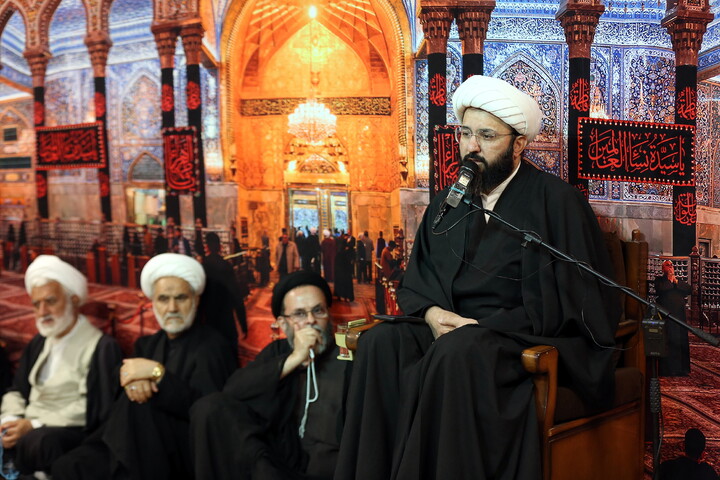تصاویر/ مراسم عزاداری شهادت حضرت امام جواد‌ علیه‌السلام در دفتر آیت الله فقیهی