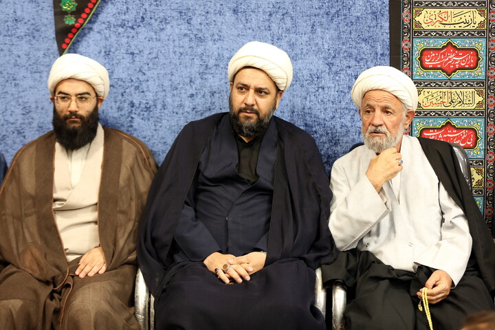 تصاویر/ مراسم عزاداری شهادت حضرت امام جواد‌ علیه‌السلام در دفتر آیت الله فقیهی