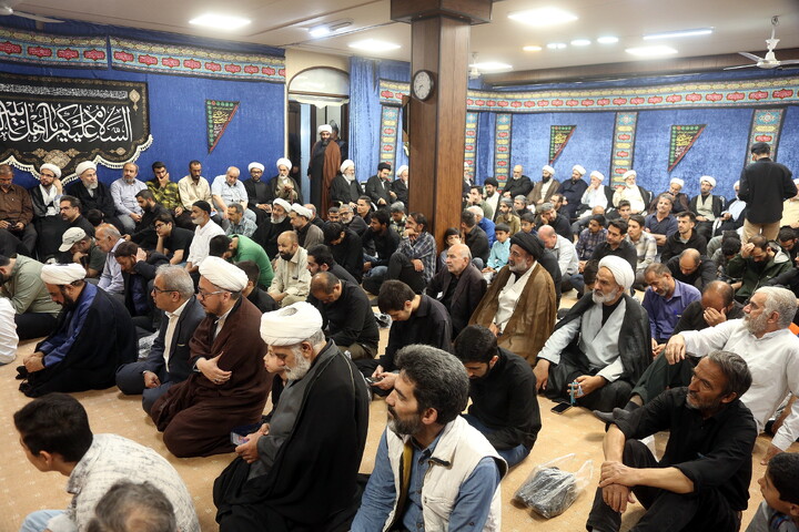 تصاویر/ مراسم عزاداری شهادت حضرت امام جواد‌ علیه‌السلام در دفتر آیت الله فقیهی