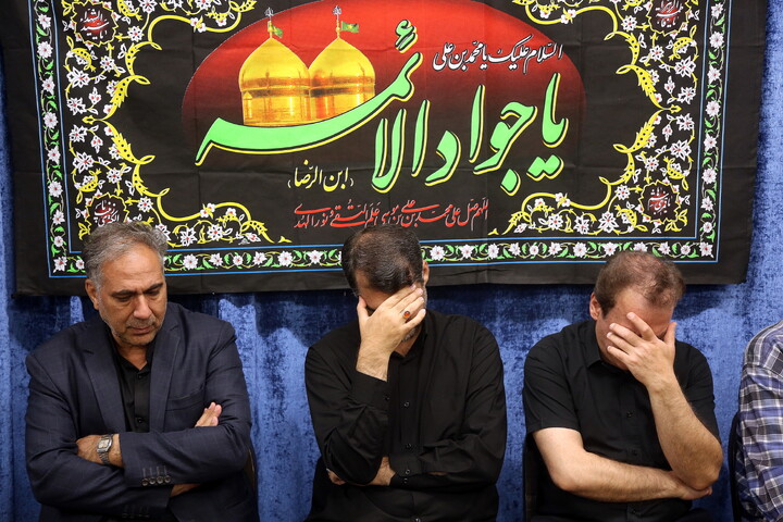 تصاویر/ مراسم عزاداری شهادت حضرت امام جواد‌ علیه‌السلام در دفتر آیت الله فقیهی