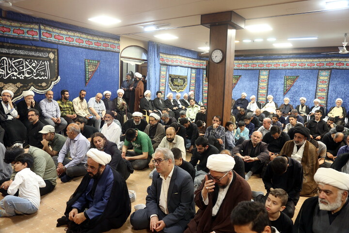 تصاویر/ مراسم عزاداری شهادت حضرت امام جواد‌ علیه‌السلام در دفتر آیت الله فقیهی