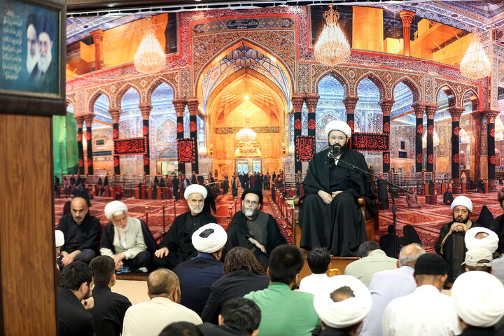 تصاویر/ مراسم عزاداری شهادت حضرت امام جواد‌ علیه‌السلام در دفتر آیت الله فقیهی